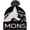 Mtn Pixel Merino Pom Pom Beanie