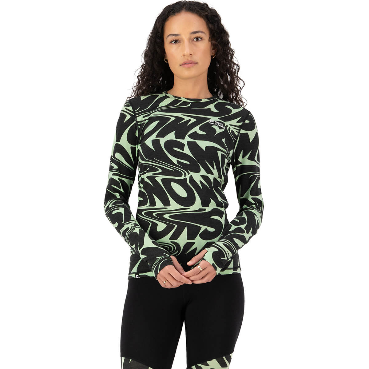 Cascade Women's Merino Base Layer Print LS