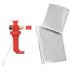 With windscreen and heat reflector