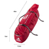Packed in stuff sack and showing dimensions