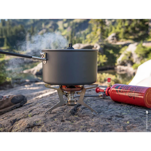 In use on a rocky surface