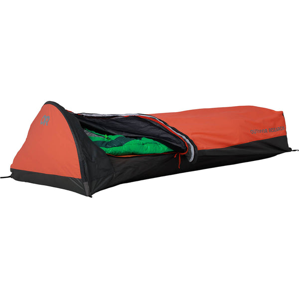Spice open, showing sleeping bag (not included)