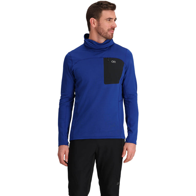 Vigor Grid Men's Fleece Pullover Hoodie