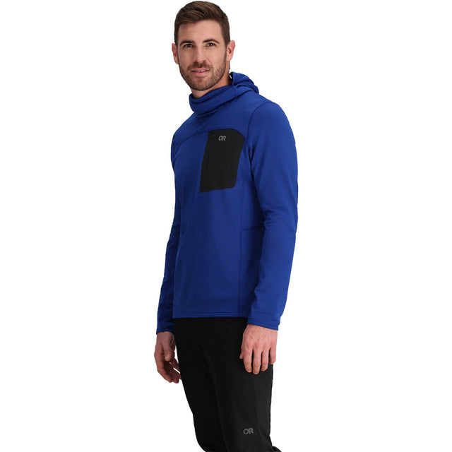 Vigor Grid Men's Fleece Pullover Hoodie