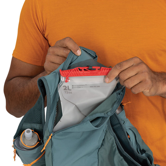 Cascade Blue pocket with optional reservoir