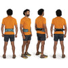 Cascade Blue on male model, various views, including with pole carry