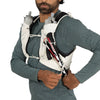 Mystery White attaching poles to the harness