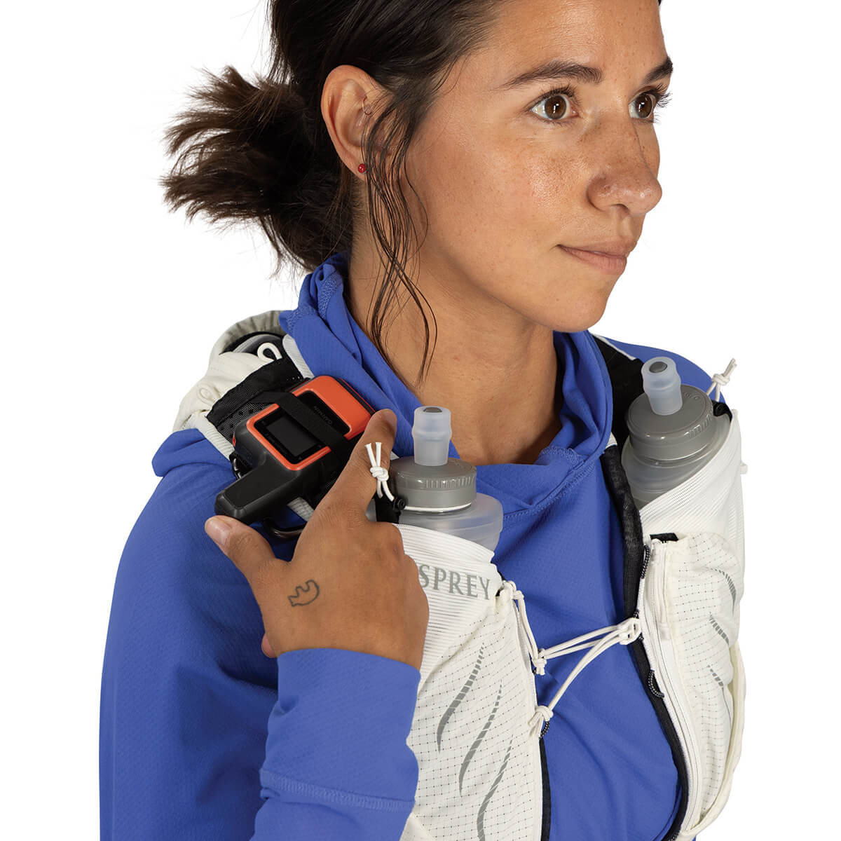 Mystery White GPS tracker attachment loop