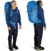 Blue Flame 3/4 front and back views on male model