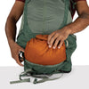 Pine Leaf Green, access to collapsible bottom compartment