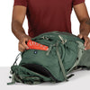 Pine Leaf Green raincover pocket at the base