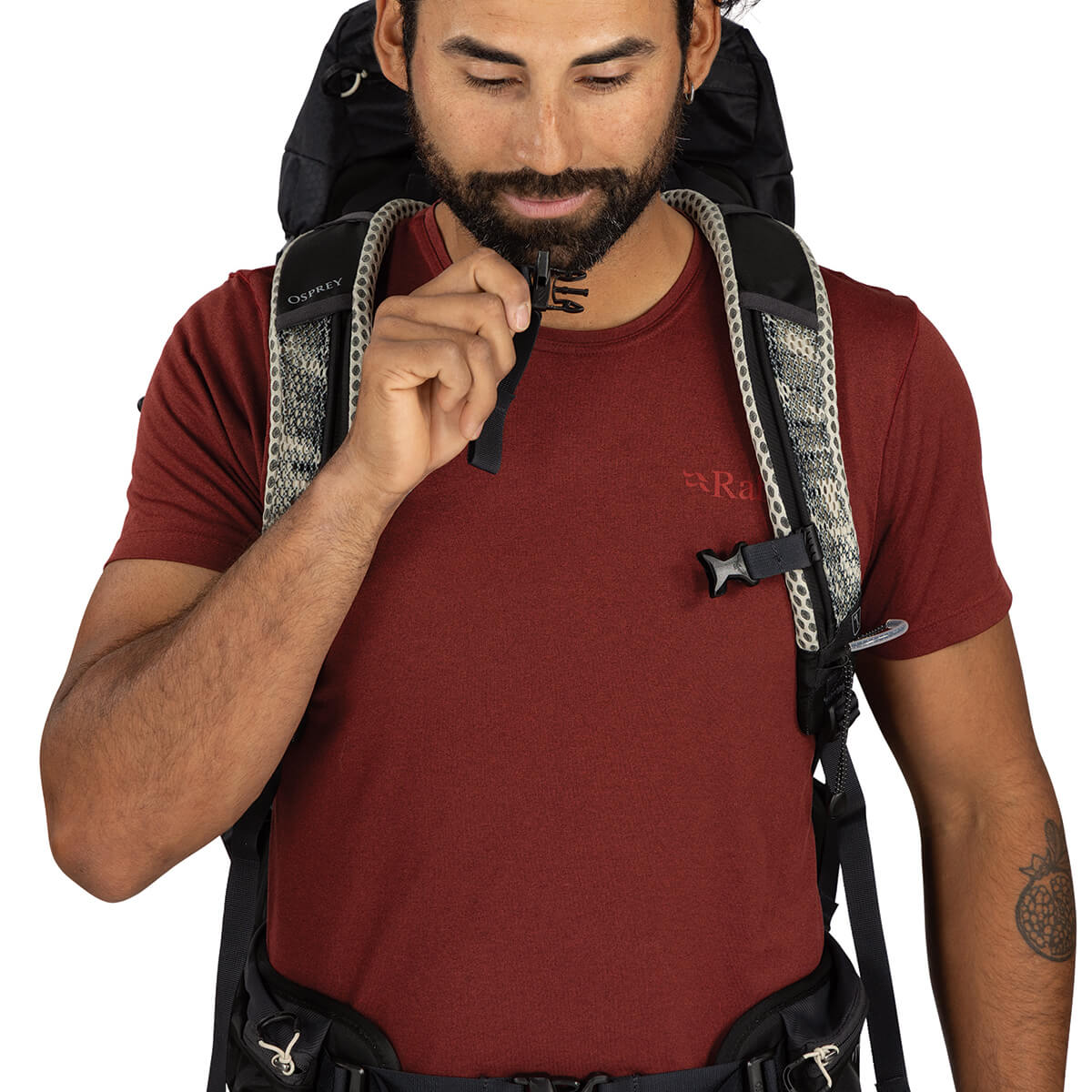 Raven Black safety whistle in buckle