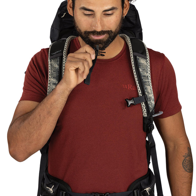 Raven Black safety whistle in buckle