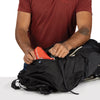 Raven Black raincover pocket at base