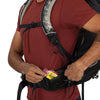 Raven Black left hipbelt pocket in use