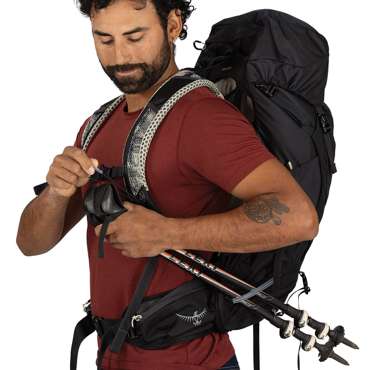Raven Black trekking pole attachment
