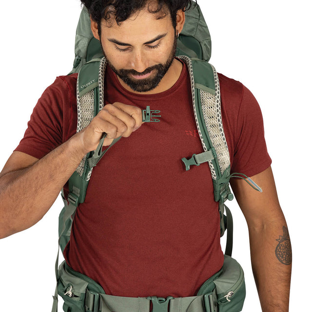 Pine Leaf Green safety whistle in buckle