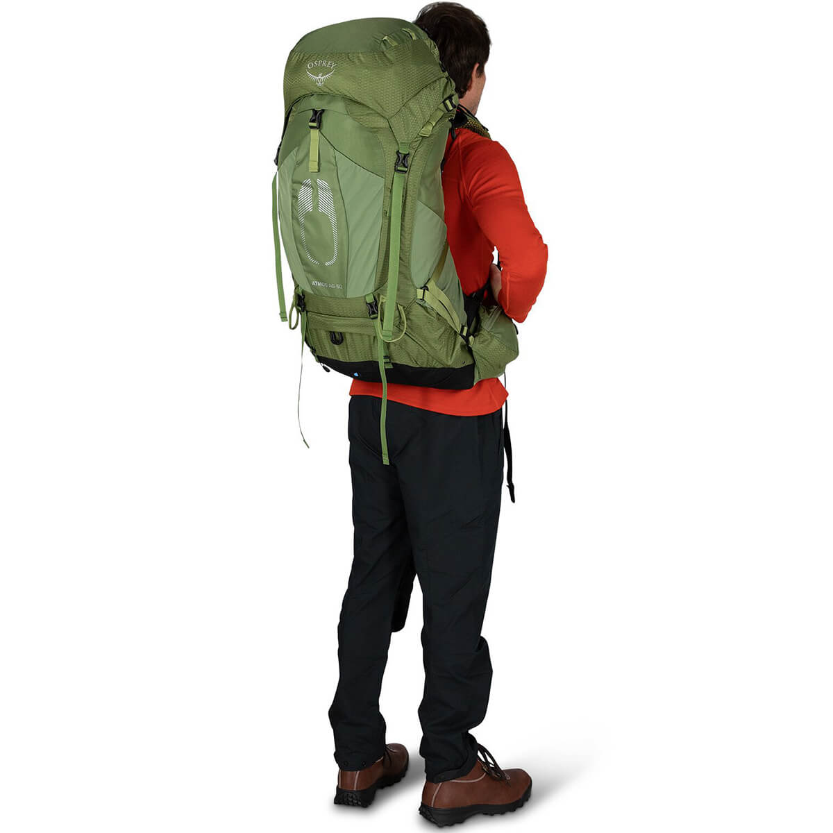 Mythical Green worn by model 3/4 back view