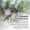 Versatile: stash it in a vestpack harness pocket or anywhere you need a lightweight, compressible hydration solution