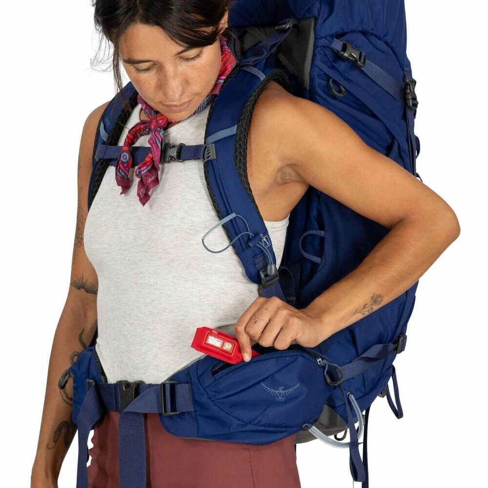 Serenity Blue hipbelt pocket