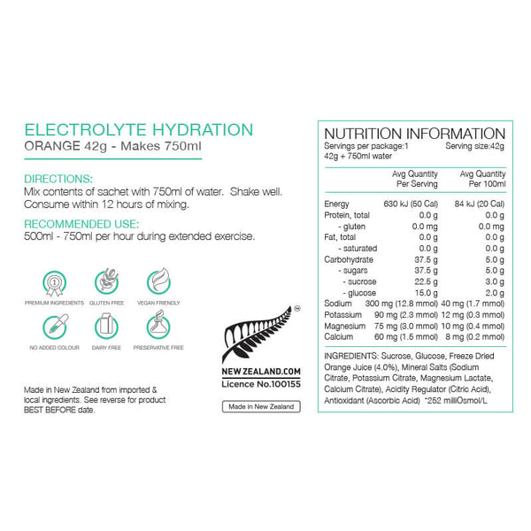 Electrolyte Hydration 42g Sachet