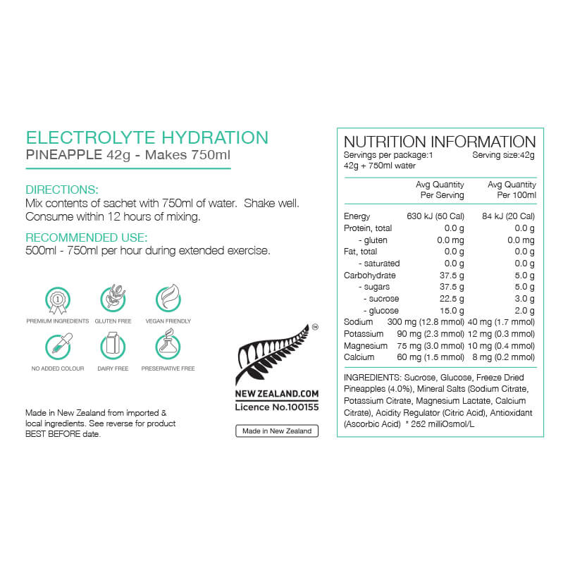 Electrolyte Hydration 42g Sachet