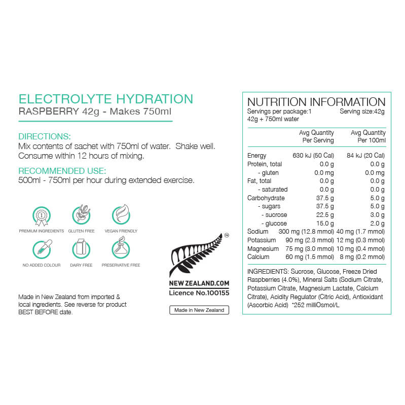 Electrolyte Hydration 42g Sachet