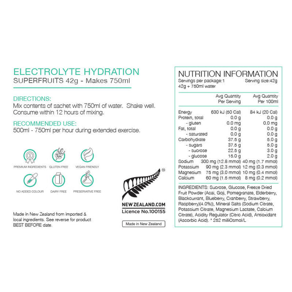 Electrolyte Hydration 42g Sachet