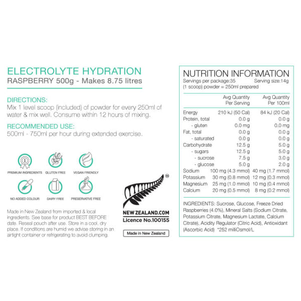 Electrolyte Hydration 500g Pouch
