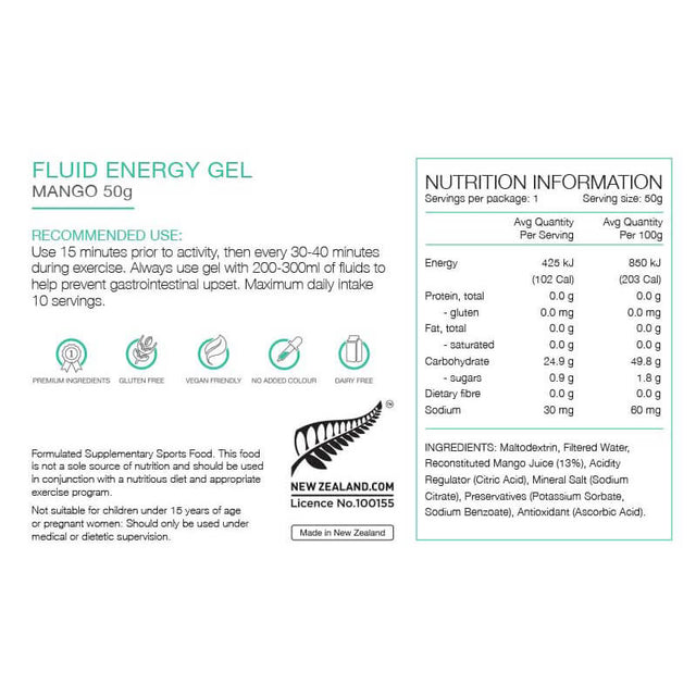 Fluid Energy Gel - 50g