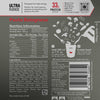 Information on back of pack