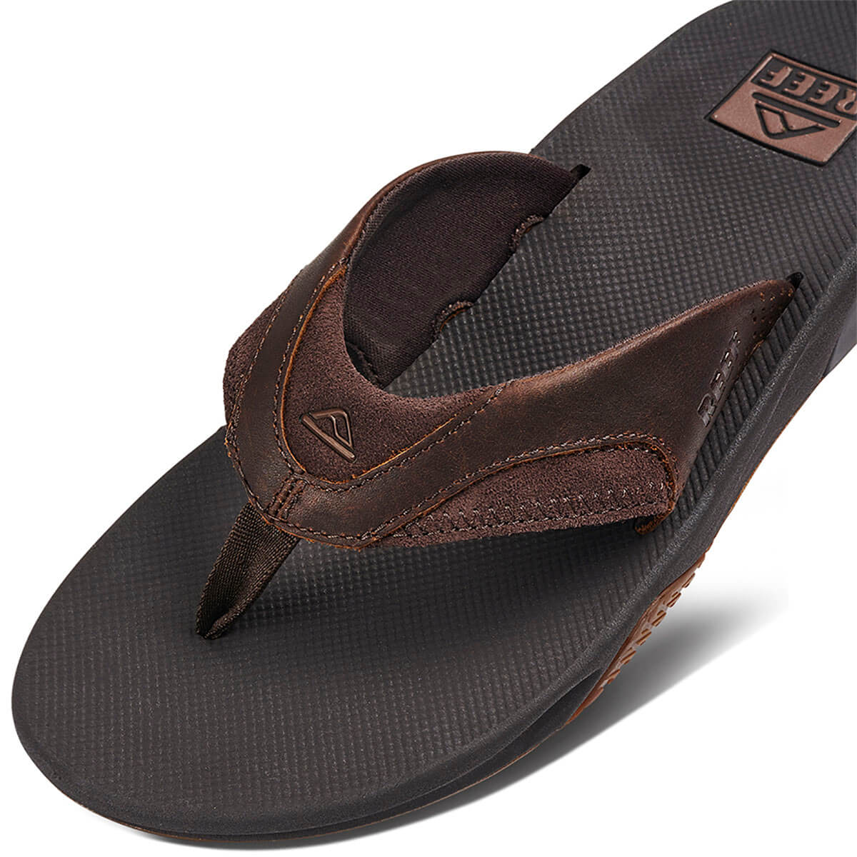 Leather Fanning Men's Jandal