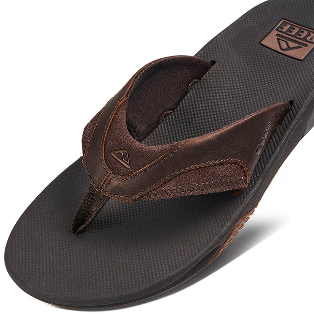 Leather Fanning Men's Jandal