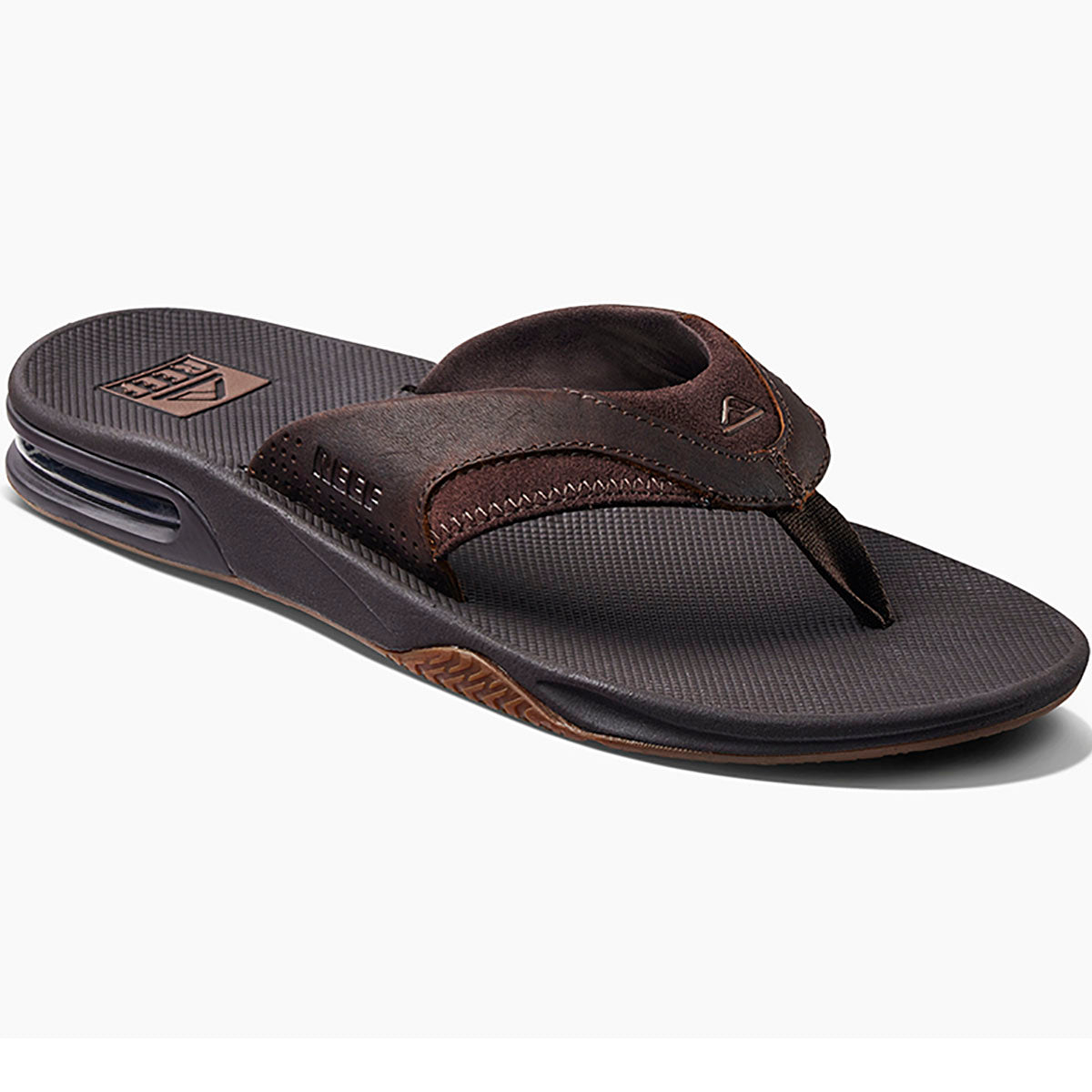 Leather Fanning Men's Jandal
