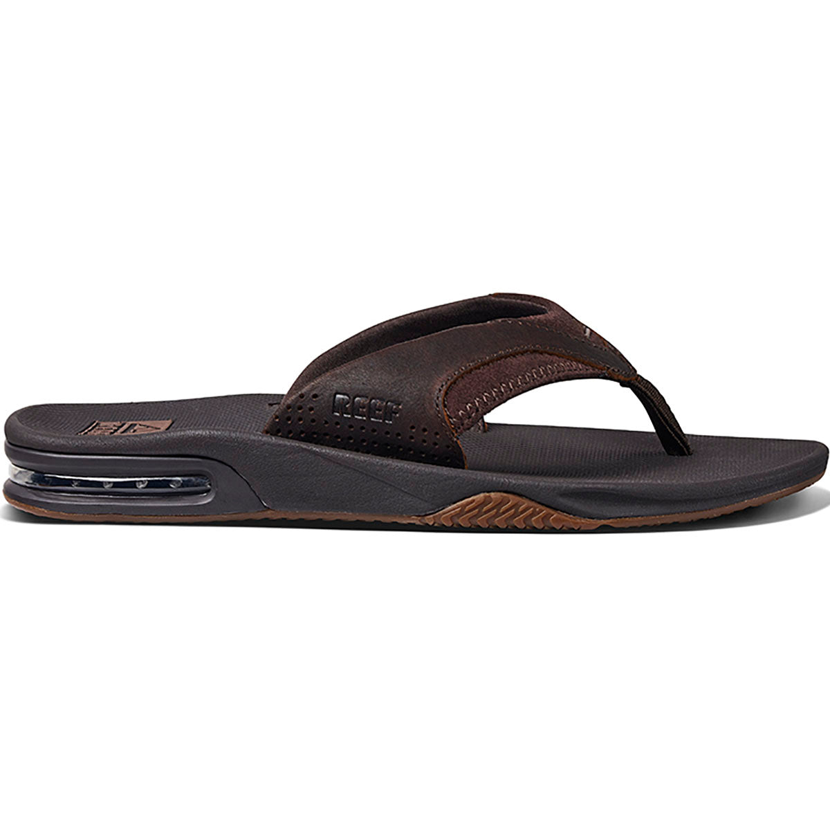 Leather Fanning Men's Jandal