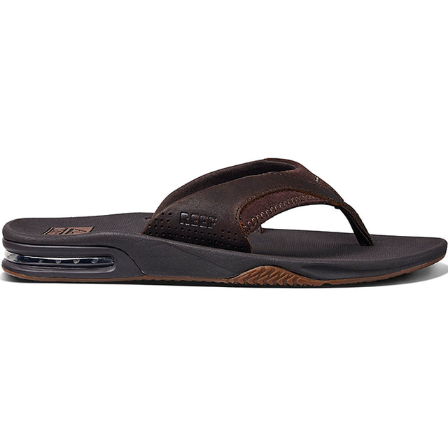 Leather Fanning Men's Jandal