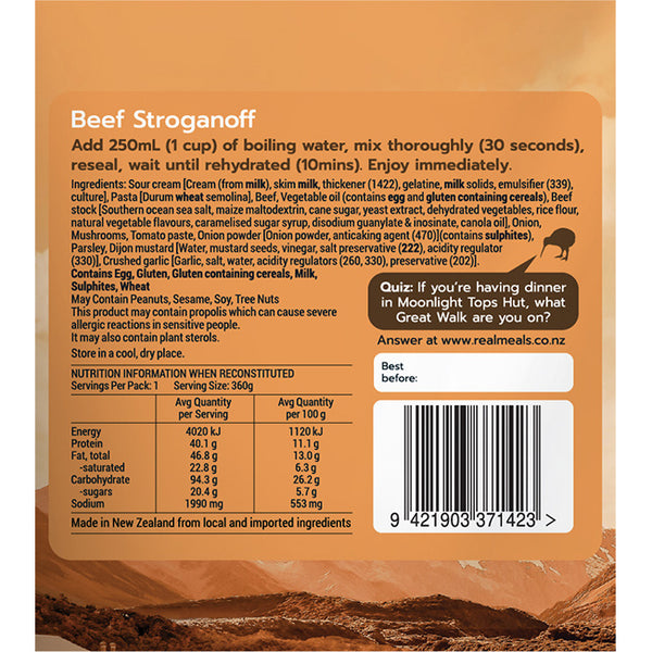Beef Stroganoff
