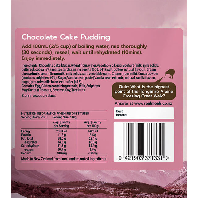 Chocolate Cake Pudding