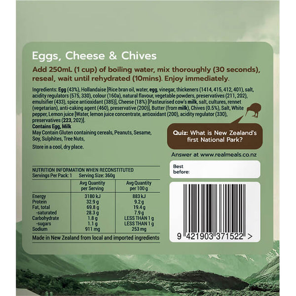 Eggs Cheese and Chives