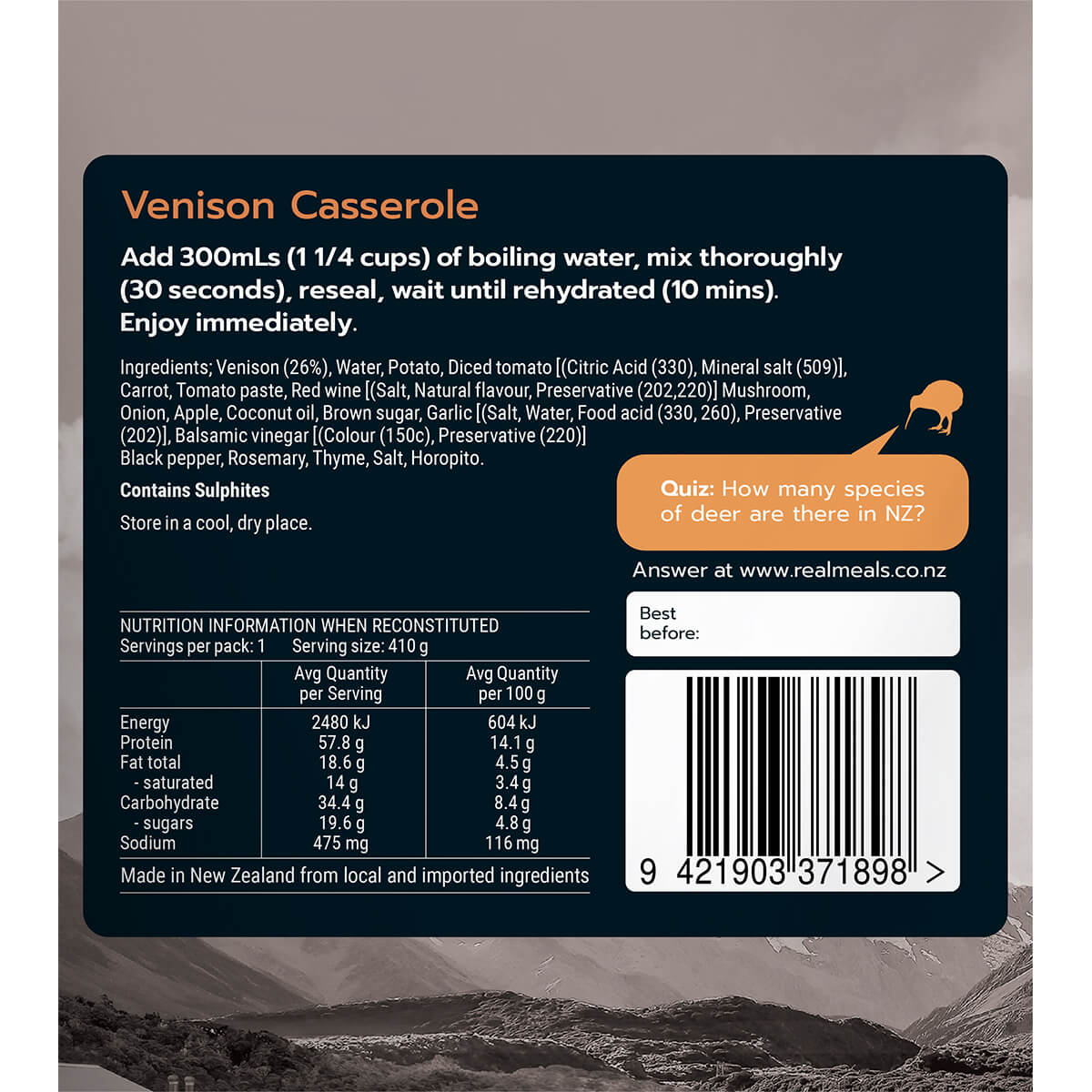 Venison Casserole