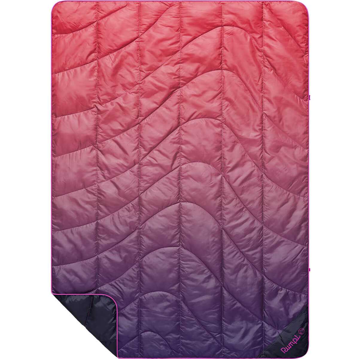 Berry Fade laid out with bottom left corner showing reverse side colour