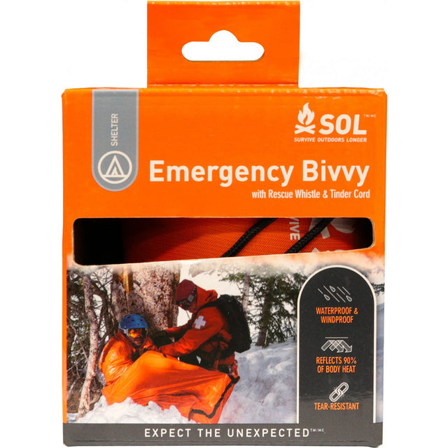 Emergency Bivvy with Rescue Whistle and Tinder Cord