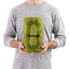 Regular packed and held by male model