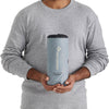 Large packed and held by model