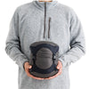 Regular packed in compression sack and held by model