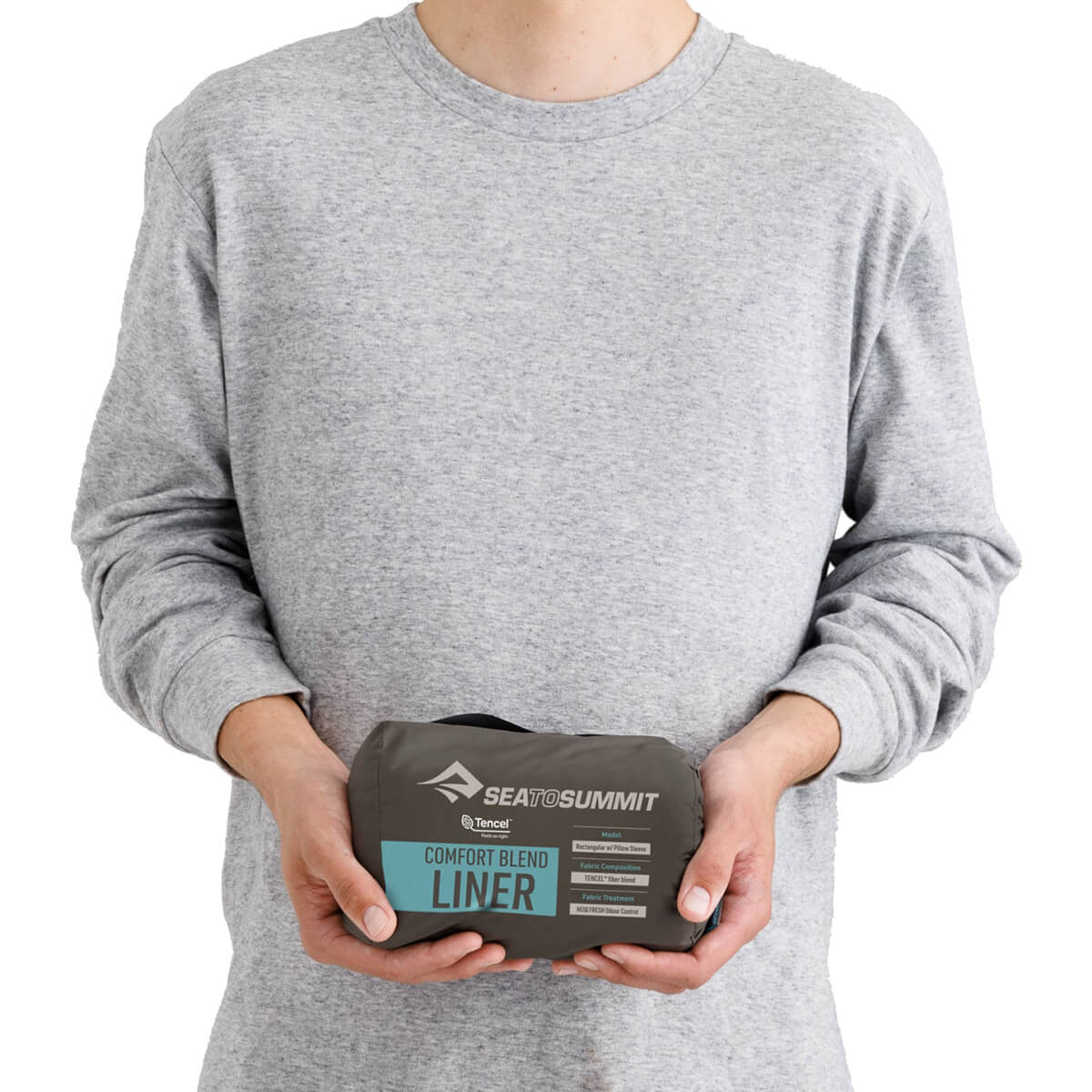 Comfort Blend Rectangular with Pillow Sleeve Sleeping Bag Liner