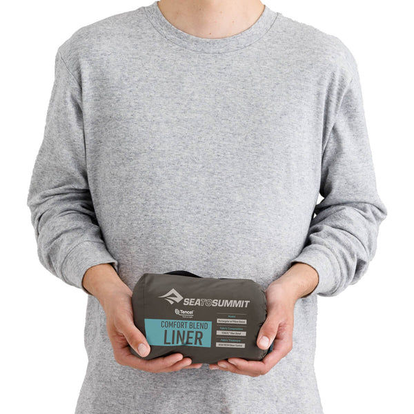 Comfort Blend Rectangular with Pillow Sleeve Sleeping Bag Liner