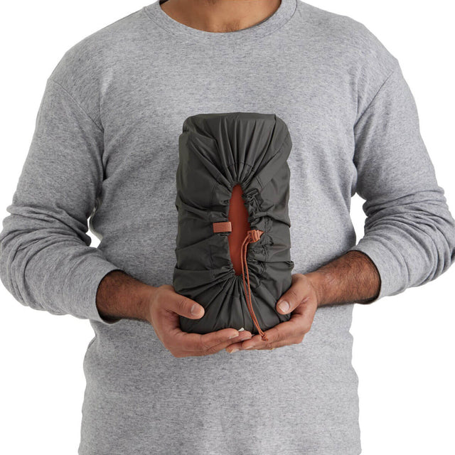 Packed and held by model