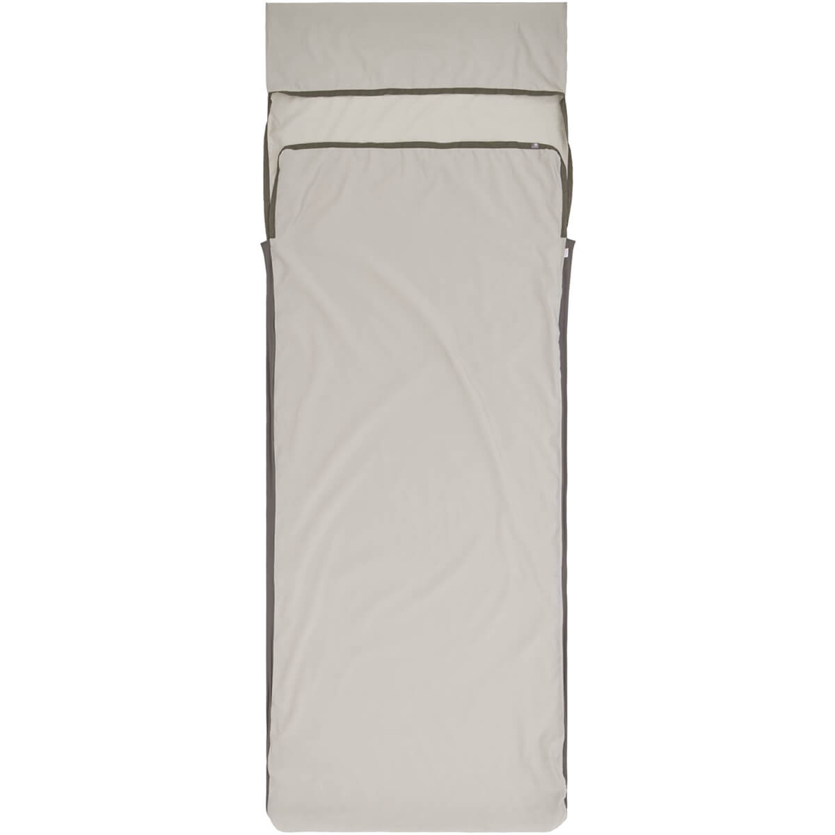 Silk Blend Rectangular with Pillow Sleeve Sleeping Bag Liner