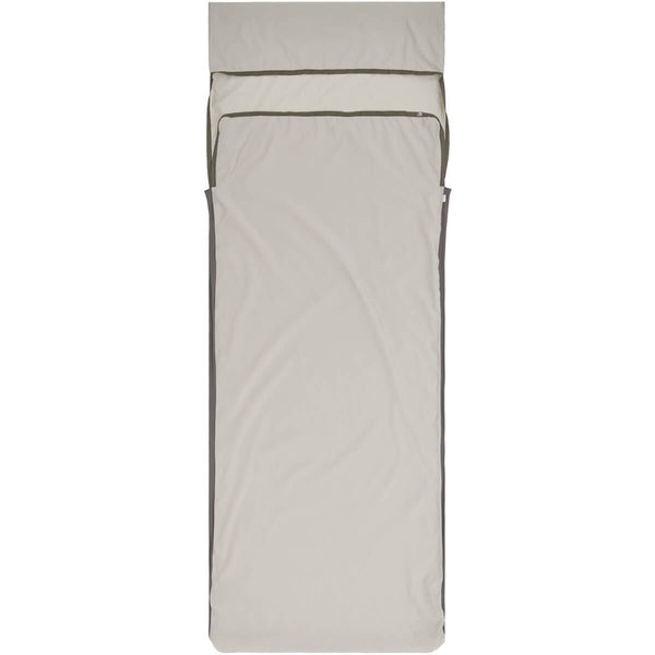 Silk Blend Rectangular with Pillow Sleeve Sleeping Bag Liner